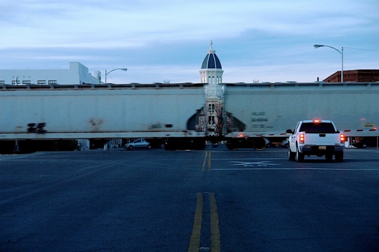 Marfa Main Street with Train - American Series